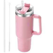 branded 40oz adventure insulated tumbler with handle