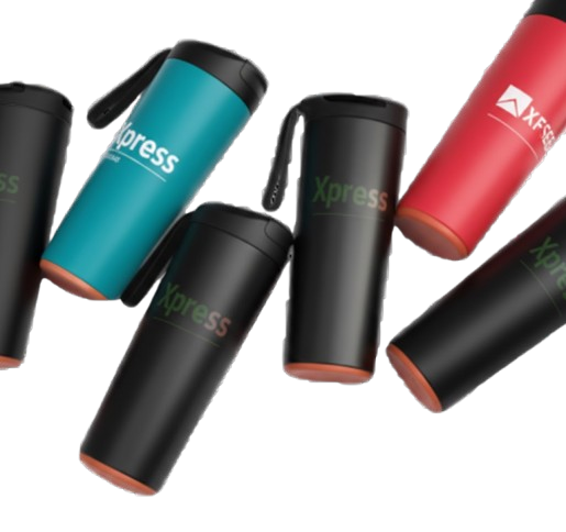 branded anti spill thermal suction mug