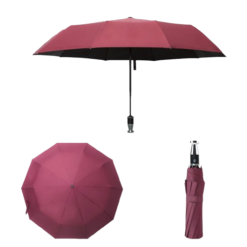 Printed 3-Fold Compact Umbrella - Image 5