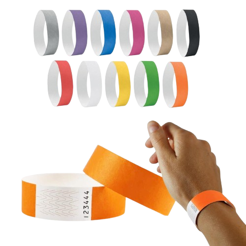 Tyvek Paper Wristbands