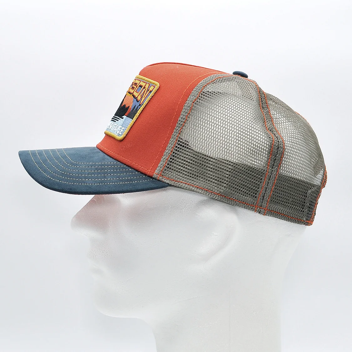Customised Trucker Snapback Face Cap Hat - Image 3