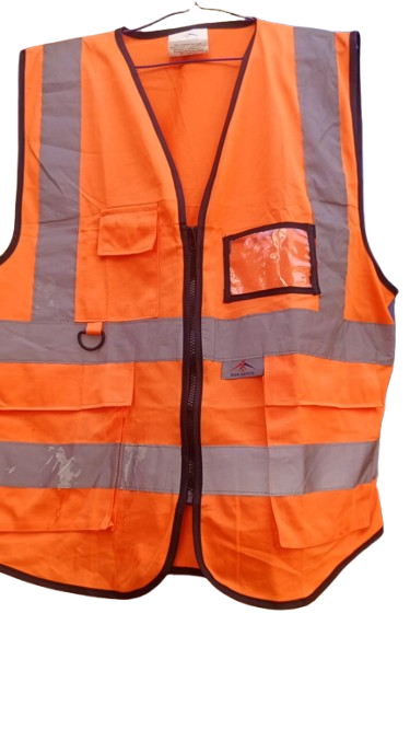 Multi-Pocket Printed Reflective Jacket Vest - Image 3