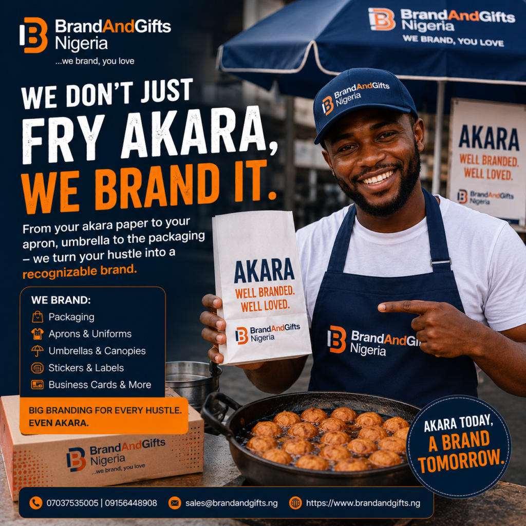 We Don't Just Fry Akara, We Brand It